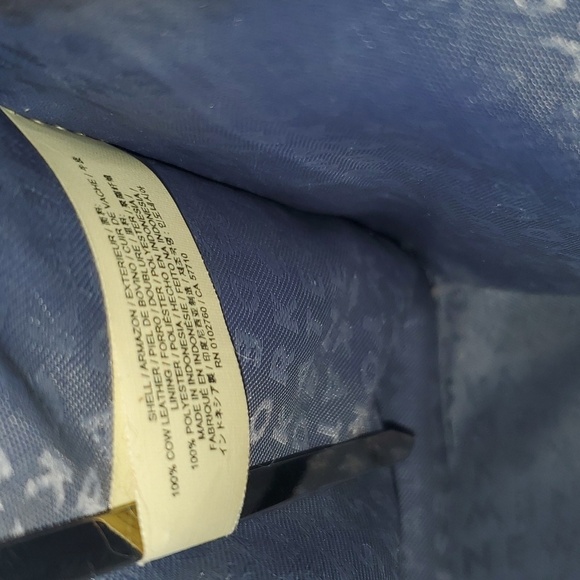 Kate Spade New York Grove Street Caley Satchel navy blue 100% leather - Picture 15 of 16